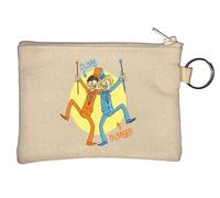 Dumb Friends Dancing Key Chain Coin Purse Beige