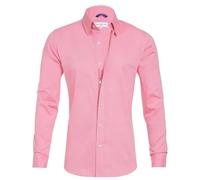 DUMB Men's Stretch Cotton Zipper Shirt (Hidden Zipper, Fake Buttons) - Color : 5, Size : 3XL