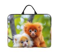 Dumb Monkey Pattern Laptop Sleeve Case 14 in Suitable for Notebook Computer Tablet Traveling Carrying Simple Case