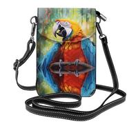 Dumb parrot. Printed Crossbody Bag, Extended Adjustable Shoulder Strap, Multiple Compartments, Key and Cosmetic Storage Pouch