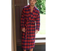 'Dumbarton' Tartan Brushed Cotton Dressing Gown British Boxers Multi M