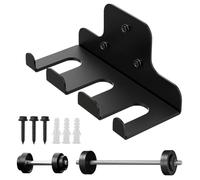 Dumbbell Bar Hanger - Mounting Hanger for Dumbbell Bars on the Wall | Dumbbell Rack in the Garage, for Storage of Dumbbells and Kettlebells for Home Training Garage Fitness Weightlifting