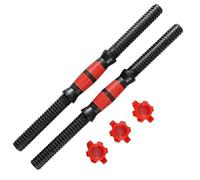 Dumbbell Bar Multi-functional Dumbbell Bar Set, 2 Rubber-coated Bars + 4 Non-slip Bolts, Foam Grips For Arm, Shoulder, Abdominal