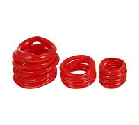 Dumbbell & Barbell Plate Silicone Protective Covers, Silent, Drop - resistant, Non - slip, Detachable, Red, Ideal for Home Gym & Workout Use, Dumbbell & Barbell Plate Silicone Protective Covers, for 3