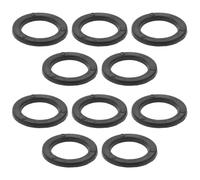 Dumbbell Collar Rubber Washer Replacement 10pcs for Barbell Plates | Black Plastic and Rubber Build, Resilient Noise Damping, for Home Gyms and Rehab Training Sessions