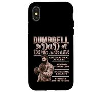 Dumbbell Dad Gym Father Fitness Legacy Strength Case for iPhone X/XS
