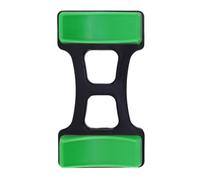 Dumbbell Display Stand Plastic Holder for Home Workout Space | Green Rounded-edge Design, Anti-wear Storage for Neoprene Dumbbells and Barbell, Garden Use