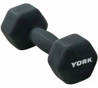 York Fitness Barbell Neo Hex Single Free Weight Dumbbell Exercise Equipment, 3Kg