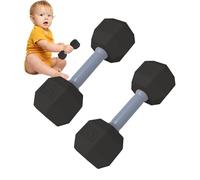 Dumbbell Exercise Toy - Pair of Rattles, Safe Material Construction | Play Gym Accessories Sensory Fidget Toy, Attractive Design, Perfect for the