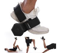 Dumbbell Foot Attachment for Leg Workout, Extension Monkey Foot Dumbbell Attachment Straps for Gym Trainer and Beginners Dumbbell Foot Strap for Fitness Training(1pc-black)