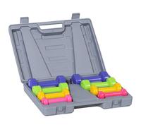 Dumbbell Hand Weights Set 10kg Home Gym Fitness Workout Coloured Case