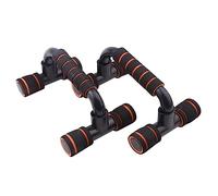 Dumbbell Handle Push-Up Handles for Home Ergonomic H-Shaped Push-Up Bars for Chest Muscle Training, Painless Push-Up Training, Non-Slip Steel Fitness Handles (Black Orange)