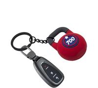 Dumbbell Keychain - PVC Kettlebell Keyring | Kettlebell Dumbbell Keyring | Kettlebell Key Chain Ornaments | Fitness Keychain Pendant | Creative Simulation Keychain for Dad, Husband and Boyfriend