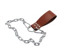 Dumbbell Loading Strap With Iron Chain Sports Dip Belt PU Leather Weight Lifting Belt Weight Plate Strap Easy To Use