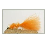 Dumbbell Lure, Trout Flies 6 PACK, Orange Dumbell Fritz trout fly, size 10 Fishing Fly