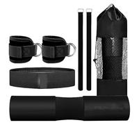 Dumbbell Pad Set for Women - Squat Dumbbell Pad, Fitness Set with Resistance Bands and Ankle Straps for Squats Curls Leg Training Home Bench Press