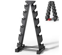 Dumbbell Rack Stand Only, Compatible with Peloton Weights, Ergonomic Weight Rack for Home Gym Dumbbells with 6-Tier, Space-Saving Home Gym Storage Rack, Plus Neoprene Set Storage, Compact