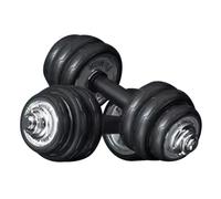 Dumbbell Set 2-in-1 Practical, Barbell Pair Household Electroplated Cast Iron Adjustable Weight, Rubber Protective Cover, No Damage To The Floor(Black,7.5kg/16.5lb*2pcs)