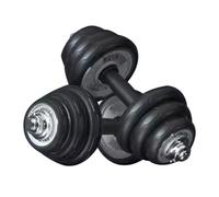 Dumbbell Set 2-in-1 Practical, Barbell Pair Household Electroplated Cast Iron Adjustable Weight, Rubber Protective Cover, No Damage To The Floor(Black,10kg/22lb*2pcs)