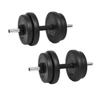 Dumbbells Gym Exercise Strength Training Free Weight Plate Equipment vidaXL
