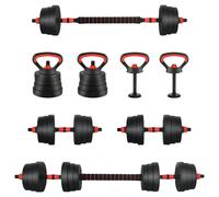 Dumbbell Set Cement and Iron Sand Fitness Weights Adjustable Dumbbells vidaXL