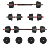 Dumbbell Set Cemment and Iron Sand Mixture Adjustable Indoor Fitness vidaXL
