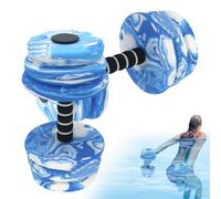 Dumbbell Set - Pool Weights for Water Exercises, Floating, Lightweight, Waterproof Foam EVA Equipment for Water Aerobics, Hand Dumbbells, Water Fitness Training Equipment for Weight Loss, Green