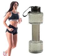 Dumbbell-Shaped Water Bottle 700 ml Fitness Inspired Hydration Bottle, Strong, Leak-Proof, Perfect for Gym, Sports, Outdoor Activities, Simple Grip Design, Motivational Workout Ac