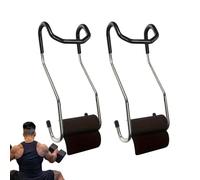 Dumbbell Spotter Hooks - Bench Press Accessories | Non-Slip & Portable Dumbbell Hook for Women Men Lifting Squats Deadlift Home & Outdoor Gym Training Bench