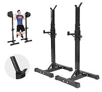 Dumbbell Squat Racks Adjustable Barbell Rack Adjustable Height Squat Rack, Max Load 250kg, Heavy Duty Weights Bar Barbell Stand Bench Press Support, Weight Lifting Bench