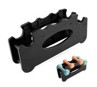 Dumbbell Stand, Dumbbell Rack, Compact Barbell Rack, Weight Stand for Storing 4 Small Dumbbells, Suitable for Home Gyms, Two-Tier, Black