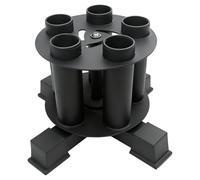 Dumbbell Stand Vertical Rotating Dumbbell Stand Holds 5 Bars Home Gym Barbell Storage Fit 2 Inch Olympic Bars, Curl Bars, Triceps Bars, Dumbbell Handles (5 Holes)