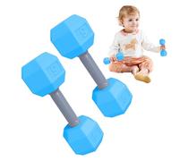 Dumbbell Toy - 2pcs Dumbbell Training Exercise Toy For Workout | 4.72x1.77 Inches Lightweight Engaging Play Rattle Equipment | Sensory Rattle Teething Equipment For New Parents