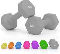 Dumbbell Weights Set Hex Home Gym Strength Training 1.5kg 2kg 3kg 4kg 6kg