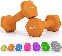 Dumbbell Weights Set Hex Home Gym Strength Training 1.5kg 2kg 3kg 4kg 6kg