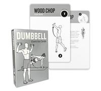Dumbbell Workout Cards, 62 Large 5"x3.5" Exercise Cards for Home & Gym, Strength Training, Muscle Building, Beginner Fitness Guide, Fitness Cards for Men & Women