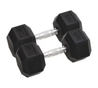 vidaXL Dumbbells 2 pcs 20 kg Cast Iron UK GF0