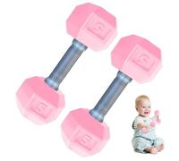 Dumbbells for Baby 2 Pcs Mini 1.8x4.7 In Silicone Hand Weight Lifting Set for Fitness Exercise Funny Sport Toys for Toddlers Ideal (Style 1)