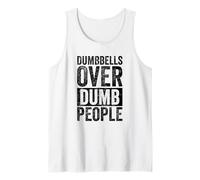 Dumbbells Over Dumb People Gym Tank Top