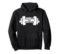 Dumbbells Over Dumb People Sarcastic Gym Workout Pullover Hoodie