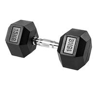 Dumbbells Set Gym Can Do Push-ups, Household Hexagonal Iron-coated, Anti-wear And Anti-fall Fitness Equipment(Black 15kg)
