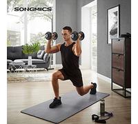 Dumbbells Set with Extra Barbell Bar, Black / Without Barbell Bar