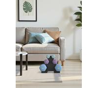 Dumbbells Set with Stand, Neoprene Hex Dumbbells, Aqua + Ash Purple + Pale Blue