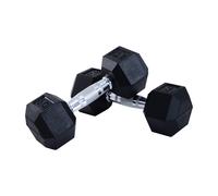 Dumbbells Weight Lifting 2x8kg Exercise Home Fitness Hexagonal Black