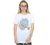 Dumbo Classic Tied Up Ears Cotton Boyfriend T-Shirt Disney White XXL