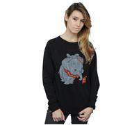 Dumbo Classic Tied Up Ears Sweatshirt Disney Black L