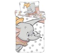 Jerry Fabrics Baby Bedding Set Dumbo (Disney) – 2-piece, 100% Cotton, 100×135/40×60 cm, Oeko-Tex 100