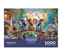 Dumbo Flying Jigsaw Puzzle Elephant 1000 Pieces Extra Thick Cardboard Puzzle Gift 38x26cm/1000pcs