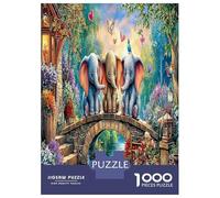 Dumbo Flying Jigsaws Puzzles for Adults Kids Family 1000 Piece Cute Little Elephant Puzzles Home Decoration Challenging Games Fun Details 38x26cm/1000pcs