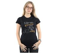 Dumbo Follow Your Dream Cotton T-Shirt Disney Black M